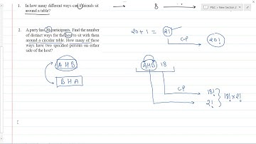 Lect 12: Circular Permutation | Always Together | Never Together | Alternate Arrangement