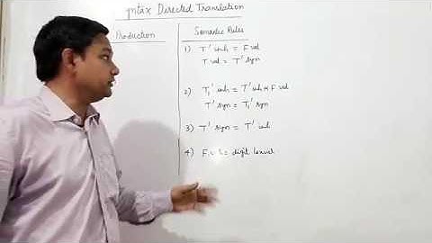 SYNTAX DIRECTED TRANSLATION 2