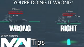 You're probably doing it wrong... Modern Warships Tips To be a good player. screenshot 5