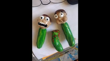 making nightmare pickled Morty #diyart #clay #skulpture