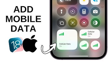 How to Add Mobile Data to Control Center on iOS 18