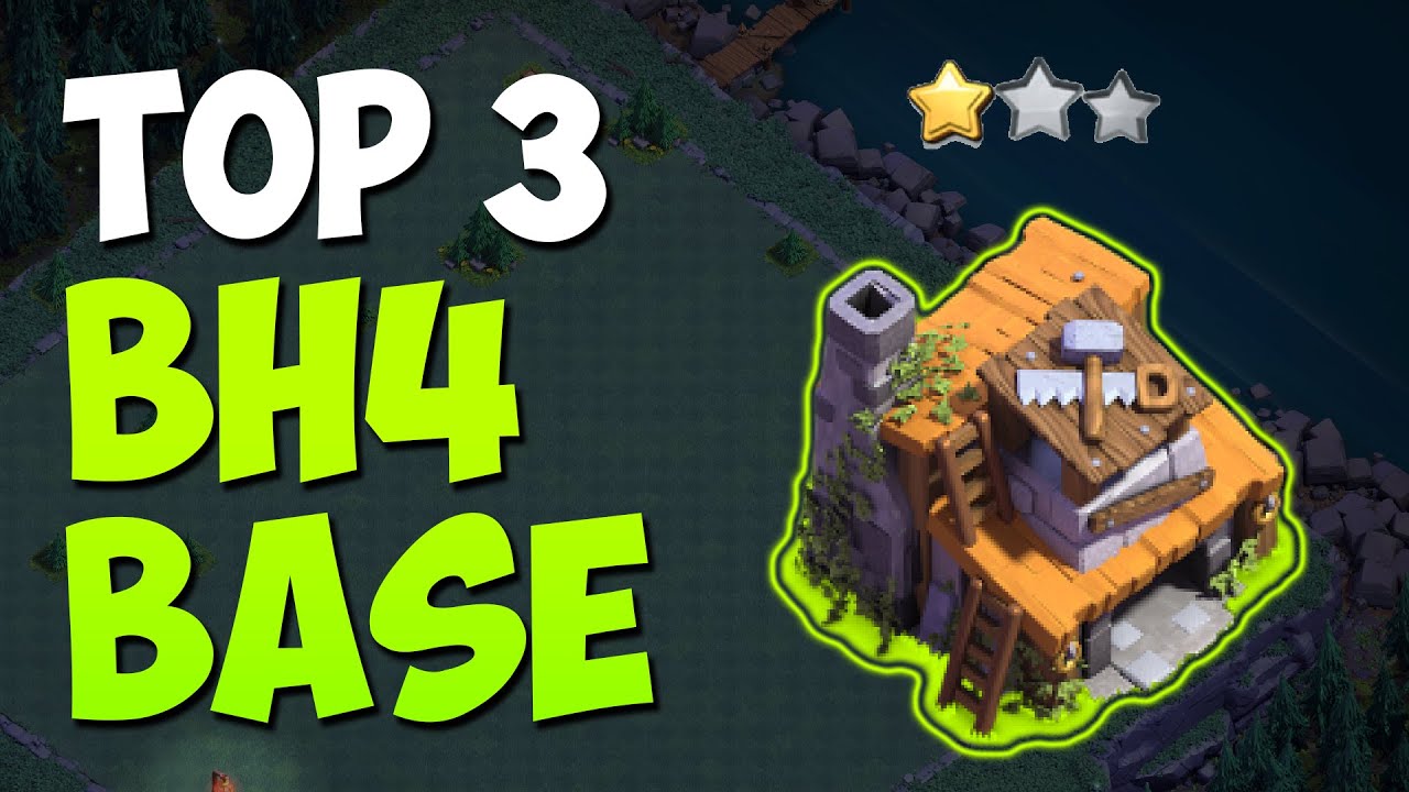 TOP 3 Builder Hall 4 Base Link 2020! NEW CoC BH4 ANTI GIANT Builder ...