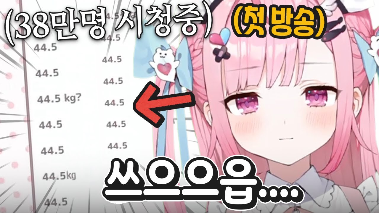 38만명이 시청한 초초초거물 신인 버튜버의 데뷔 방송중에 계속해서 등장하는 의문의 숫자ㅋㅋㅋㅋㅋㅋ [ 개인세 유우키 사쿠나 ]