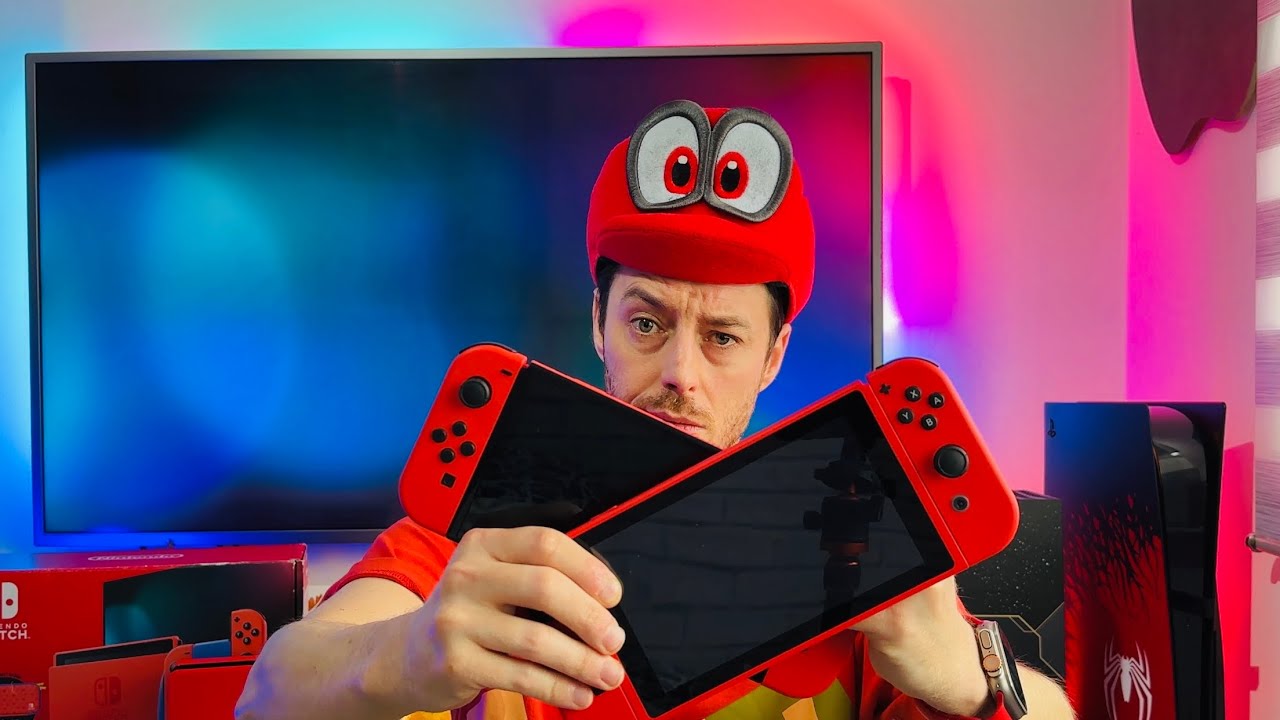Nintendo Switch OLED Mario Red Edition Console + Super Mario Bros Wonder NEW