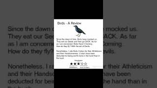 Birds - A Review (WTMMP dub)
