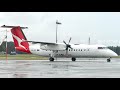 Qantas Link Bombardier DHC Dash 8 Q 300 flight report - Port Macquarie back to Sydney