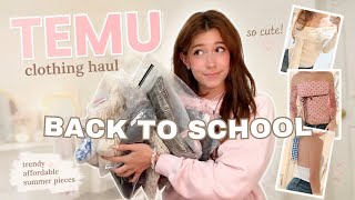 HUGE back to school temu TRY ON haul 🤍 (what i ordered vs what i got)