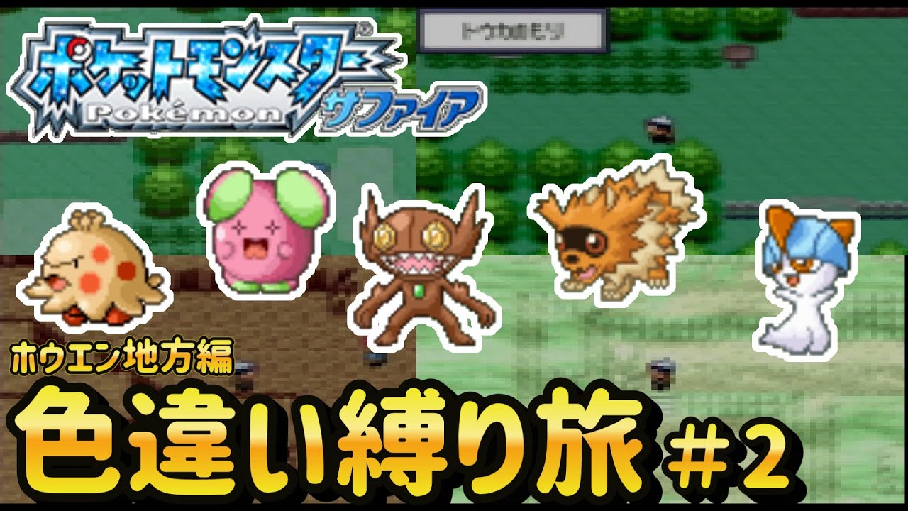 【ポケモンRS】色違い縛り旅！ ホウエン地方編　part2