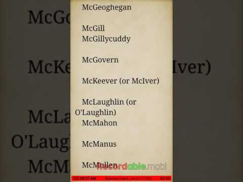 Vídeo: Bolger é um sobrenome irlandês?