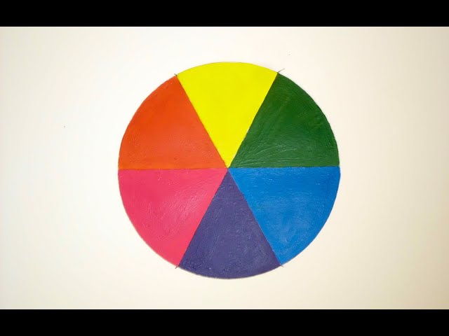 Cómo hacer un círculo cromático sencillo. 6 colores. Canal Pintar con Marta  - YouTube