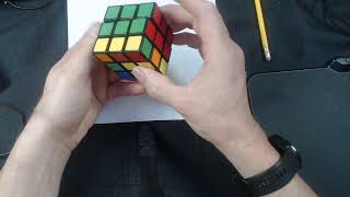 Solving the cube 80's method.