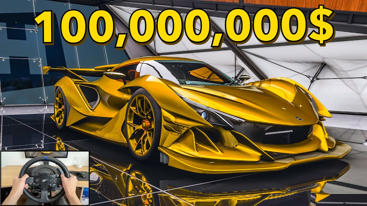 0$ Vs 100,000,000$ Car in Forza Horizon 5 | Steering Wheels Gameplay