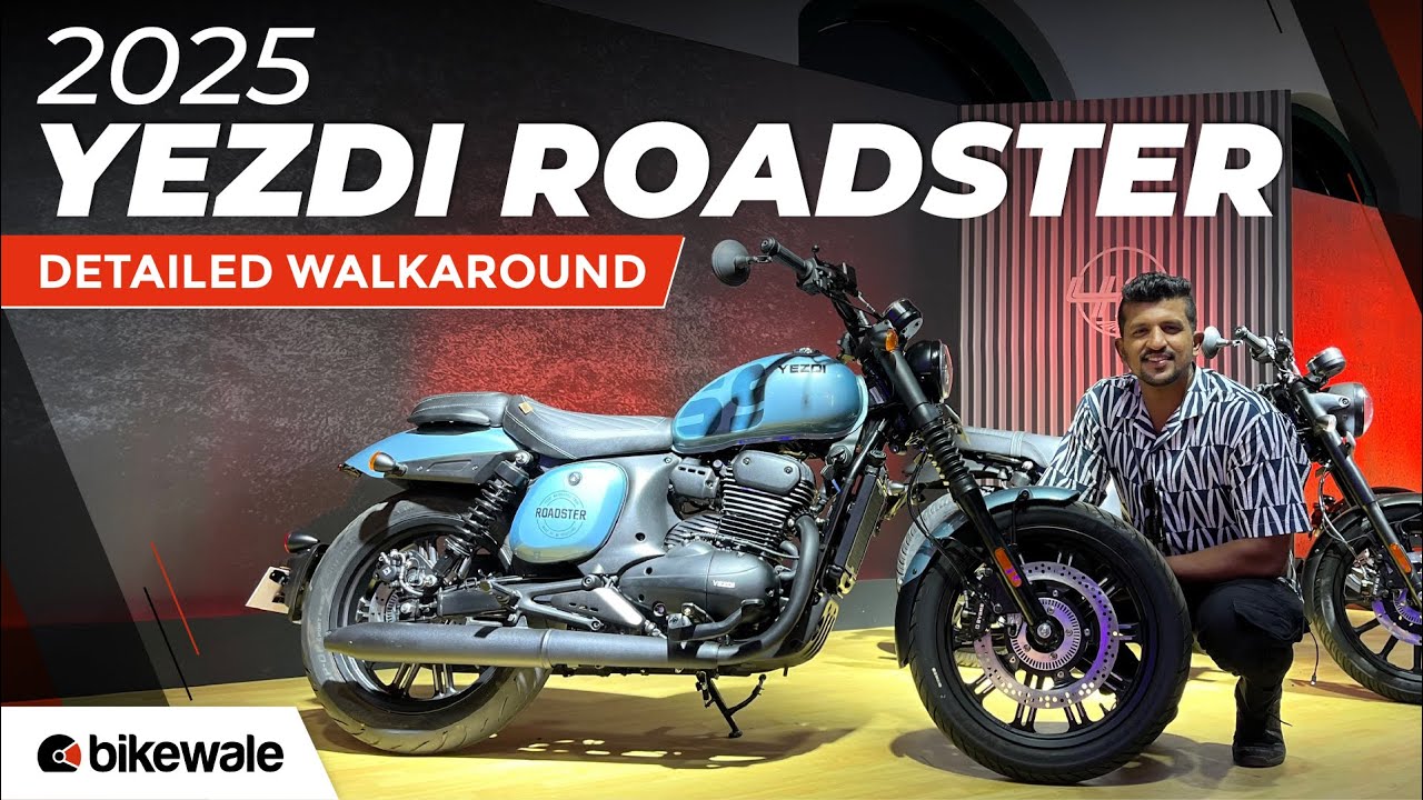 2025 Yezdi Roadster I Walkaround I All details revealed I BikeWale ...