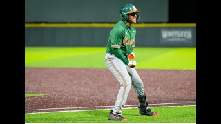 Jacoby Long -Outfield-Miami Hurricanes vs Virginia Tech Baseball 5-10-24