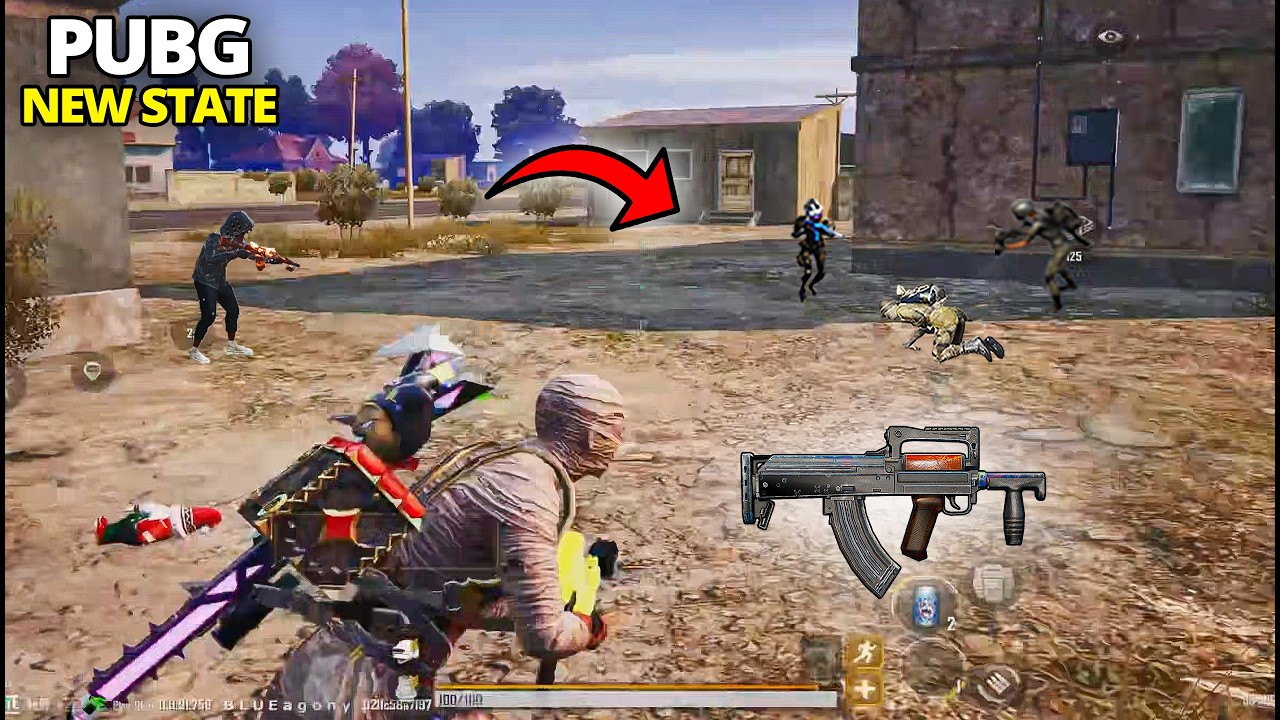 AKSİYONLU DOLU EFSANE MAÇ, GROZA ile YOK ETTİM !! | Pubg New State Mobile