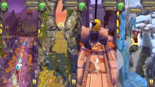 Temple Run 2 All Maps  | DIFFERENT CHARACTERS | Sky Summit vs Spooky Summit vs Blazing Sands  #4 screenshot 4