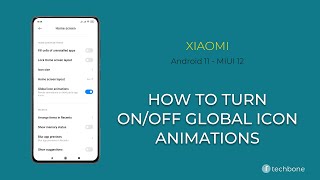 How To Turn Onoff Global Icon Animations - Xiaomi Android 11 - Miui 12