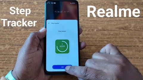 Realme device enable step tracker | realme UI 4.0 step tracker