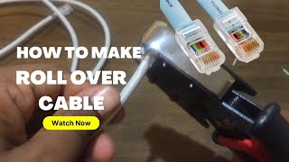 How To Make Console Cable (Roll Over Cable) and Wiring