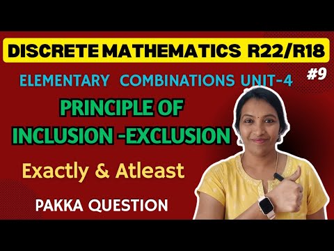 Principle of Inclusion and Exclusion Most Important Questions - YouTube