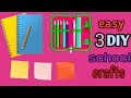Diy 3 easy school crafts making ideas. easy school crafts. Rifat Diy Crafts. #viral #viralvideo