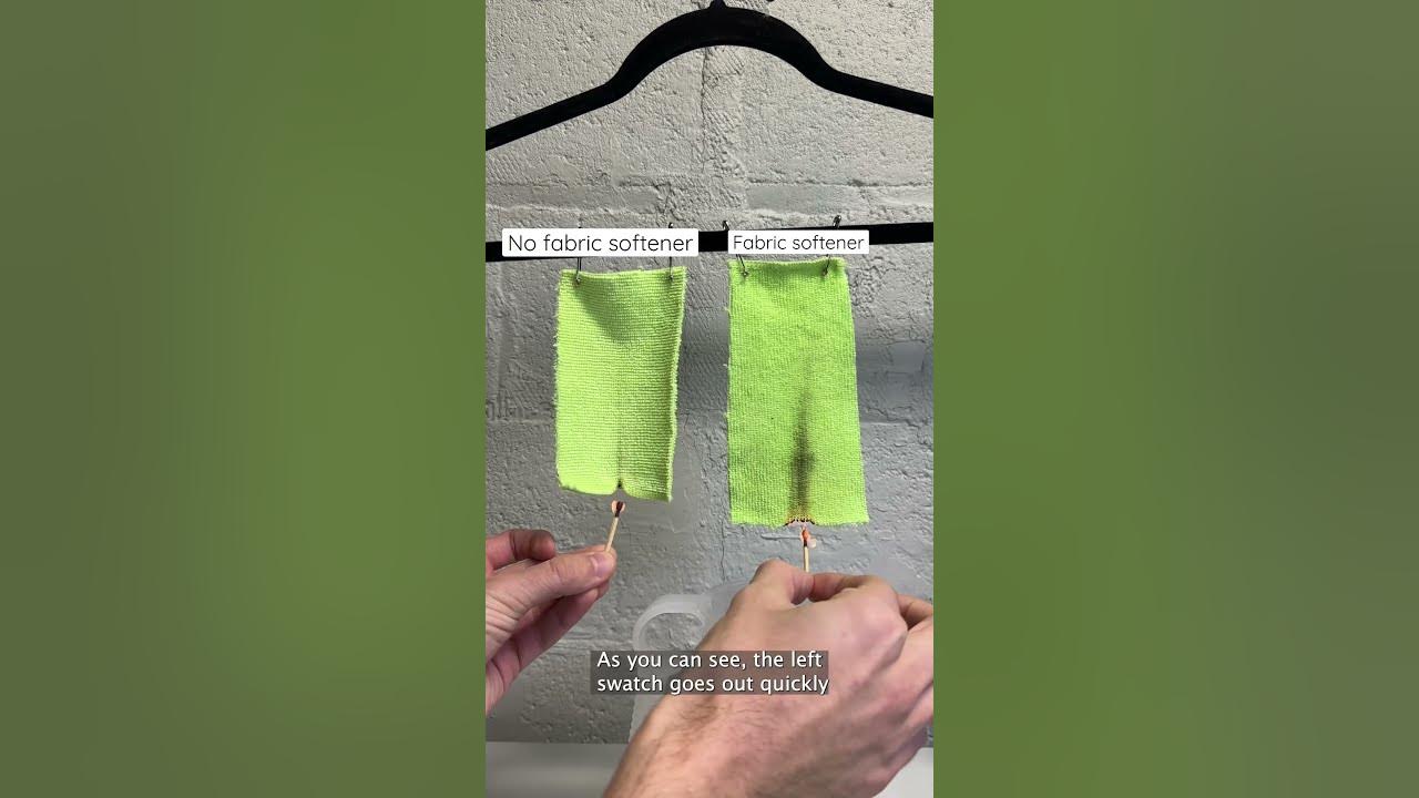 Did you know that fabric softener can make your clothes MORE flammable