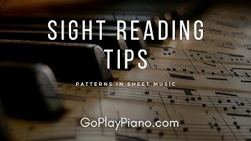 Sight Reading Tips: Recognizing patterns in sheet music