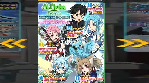 Sword Art Online Memory Defrag - Alfheim Online Reborn Character Scout and Weapon Summons