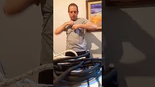 chest harness, with sling or rope/ very useful, full video in comments #treeclimbing #topropesolo