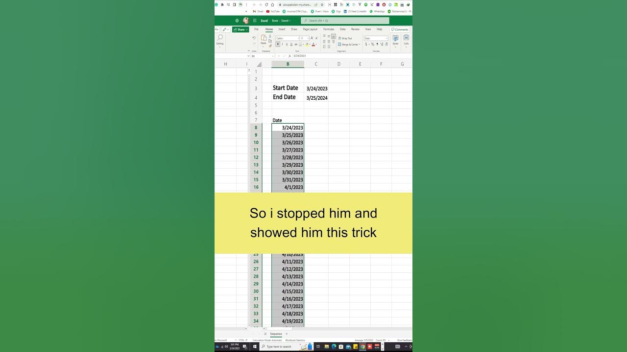 How To Create A Date Series With A Start And End Date In Excel how-to-create-a-date-series-with-a-start-and-end-date-in-excel