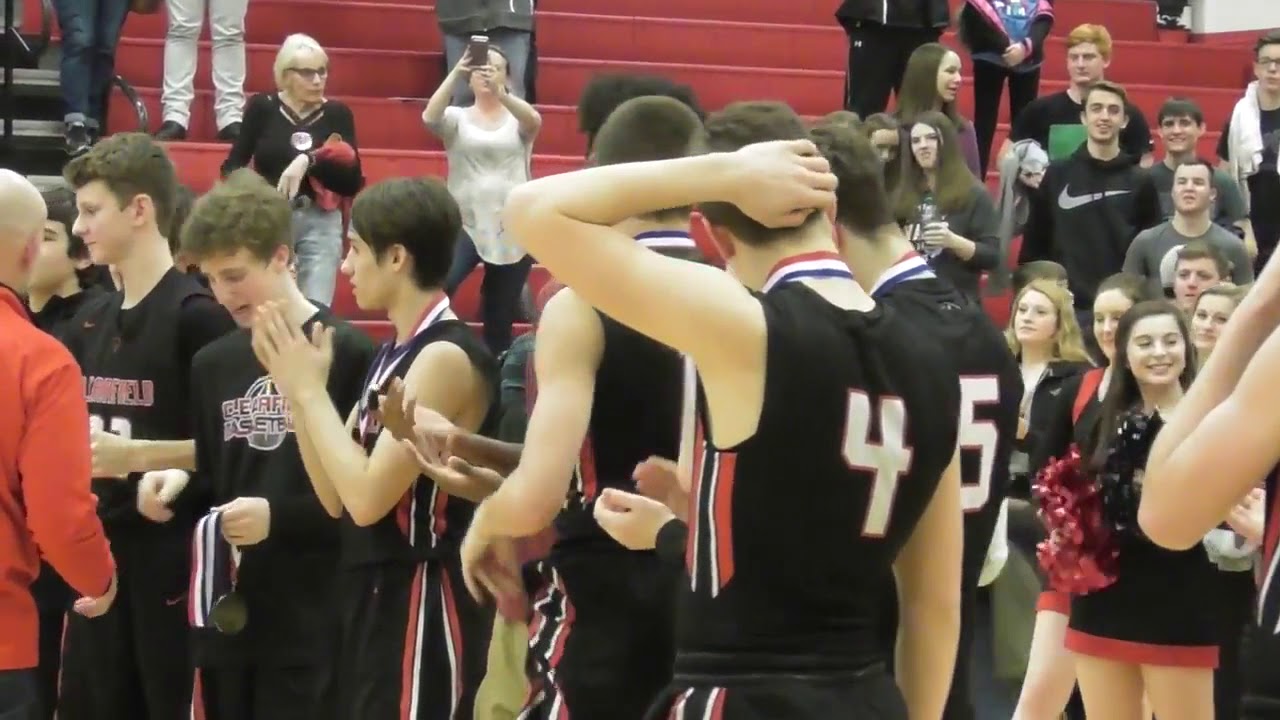 Clearfield Bison Basketball Team Celebrates D9 Championship Youtube