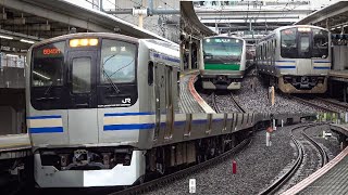 【東京出場】E217系 Y-15編成 TK出場 大崎駅にて