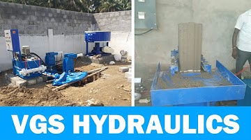 Interlock Wall Block Making Machine @VGS Hydraulics - Coimbatore, Quality machine manufacturer