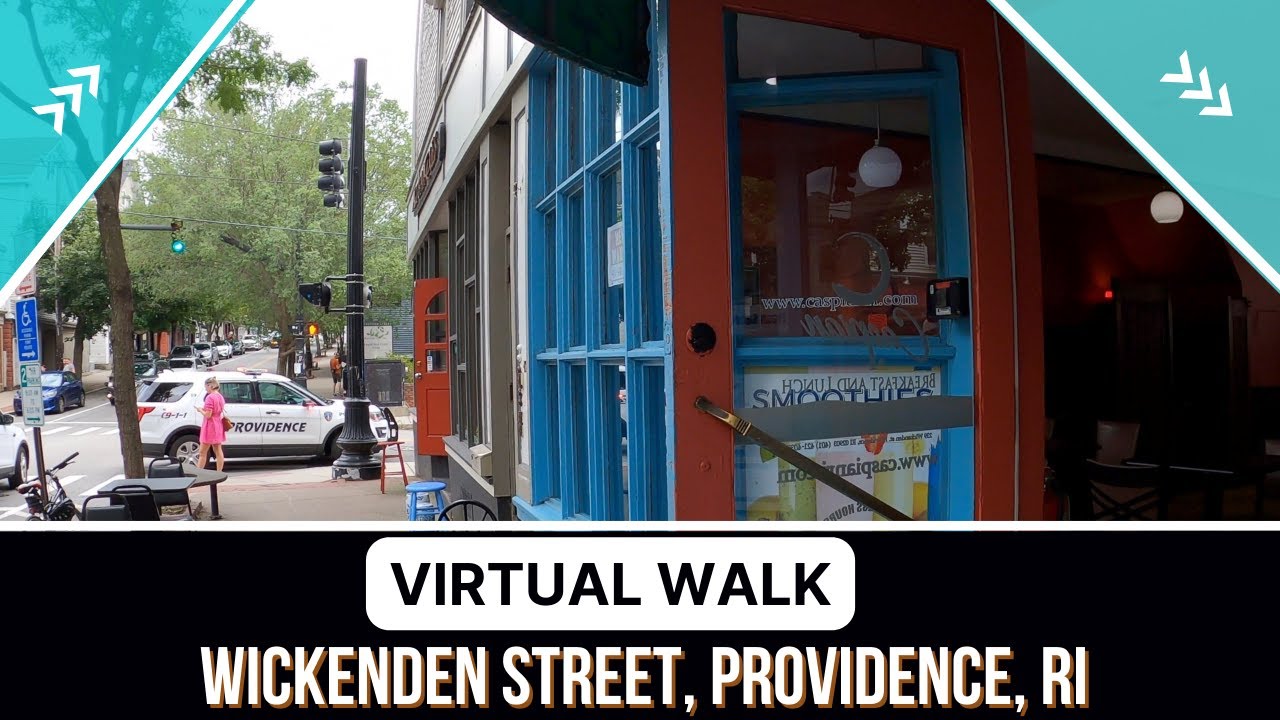 College Vibes on the East Side of Providence, RI - Walking on Wickenden St -City Background Ambiance