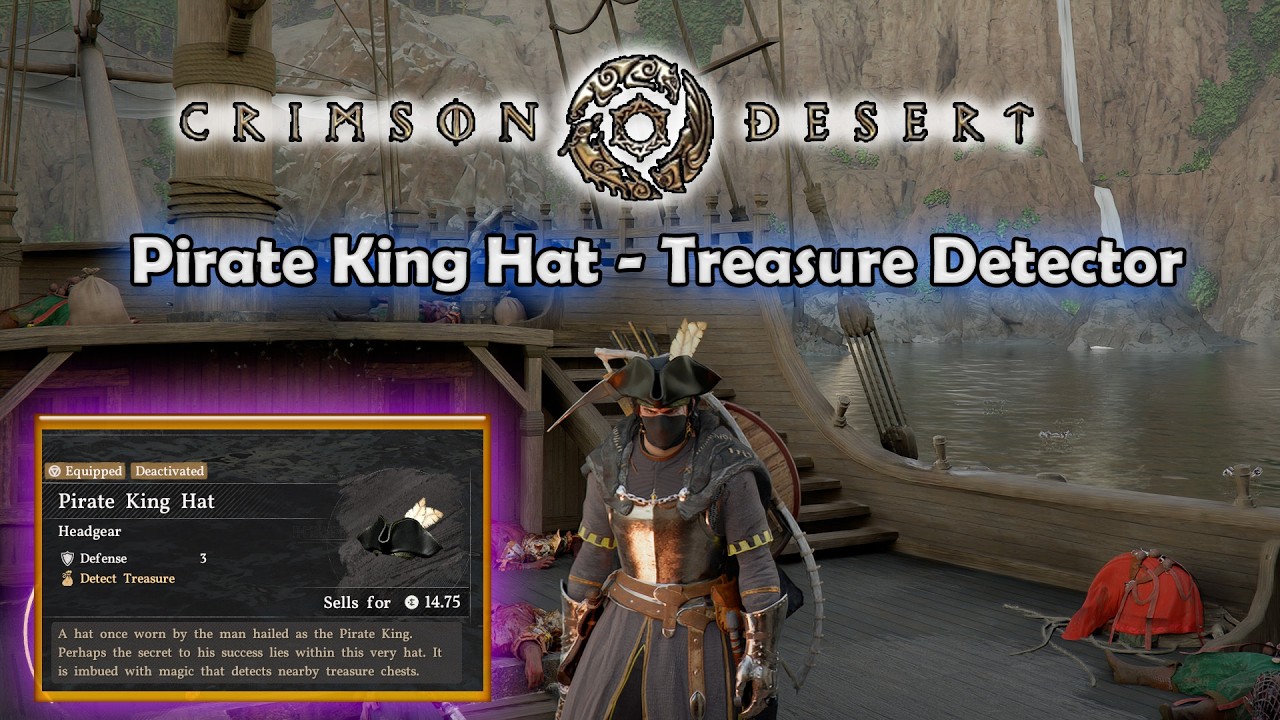 Pirate King Hat and Other Southern Cove Loot - Crimson Desert 
