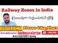 Railway zones in india