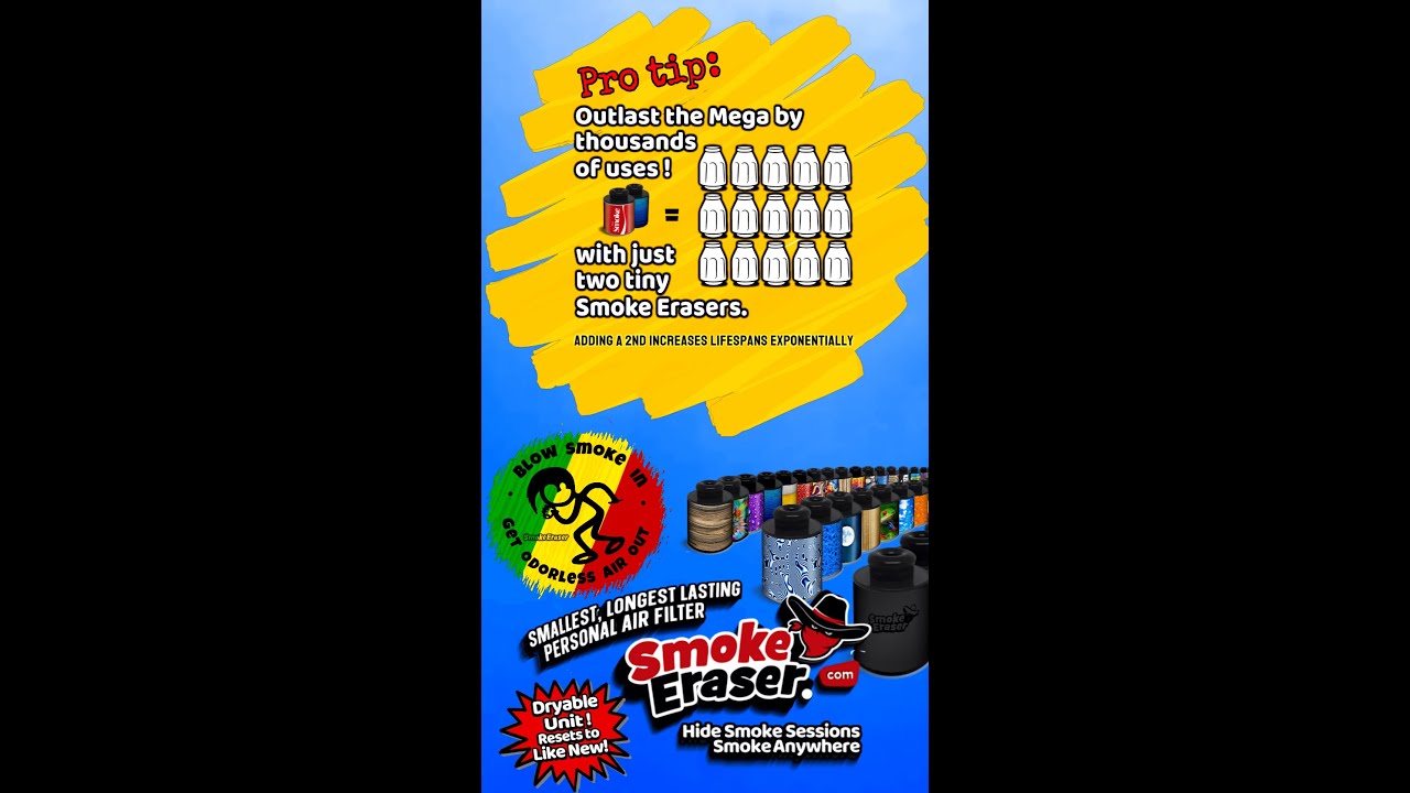See how a tiny Smoke Eraser can outlast the Smoke Buddy original?