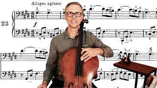 Piatti Cello Method - High Positions Shifts | C Sharp Minor Melodic Scale | Etude by S. Lee