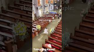 The world: Wait until you can afford your dream wedding. This Catholic couple: