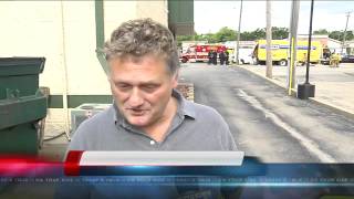 Man dead after van-truck crash