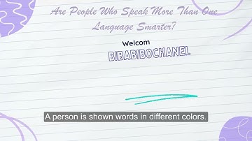 Bibabibo Chanel| Learning English Everyday| Are People Who Speak More Than One Language Smarter?