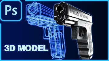 Photoshop 3d render Realistic | Photoshop 3d tutorial 2023 | Photoshop 3d object model