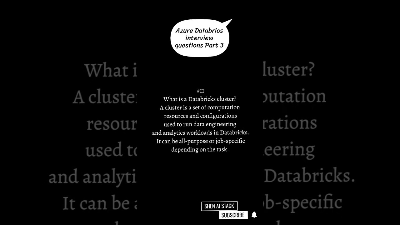 Azure Databricks interview questions Part