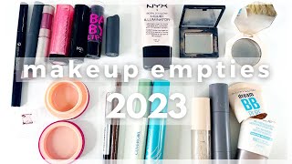 ONE YEAR OF MAKEUP EMPTIES: All of the Makeup, Skincare, Haircare Products I Panned Throughout 2023