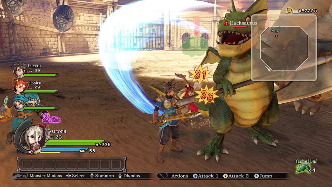 Dragon Quest Heroes Side Quest 005 Clobbering for Clobber Playthrough
