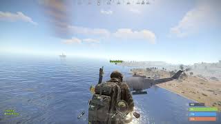 Taking Down The Patrol Helicopter With Only C4 No Damage On Rust