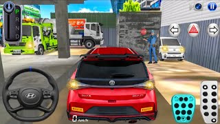 New Red Hatchback Hyundai i20 N car Stuck in Construction Site - 3D Driving Class 2026 - Car game  screenshot 4