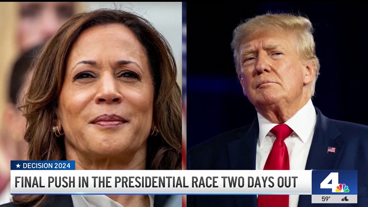 Harris and Trump make final push to sway undecided voters - YouTube