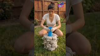 DIY garden decoration - aesthetic garden ideas #DIYGarden #LuxuryGarden #shorts #viralshorts