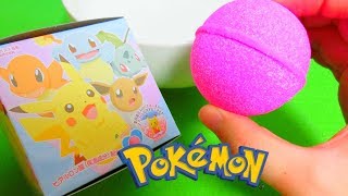 ASMR Pokemon Bath Ball Surprise Egg - Japanese Toy